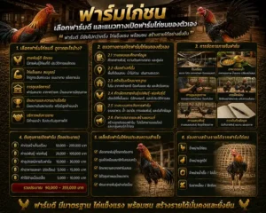 ฟาร์มไก่ชน: เลือกฟาร์มดี และแนวทางเปิดฟาร์มไก่ชนของตัวเอง