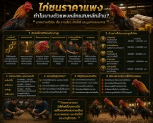 ไก่ชนราคาแพง: ทำไมบางตัวแพงหลักแสนหลักล้าน